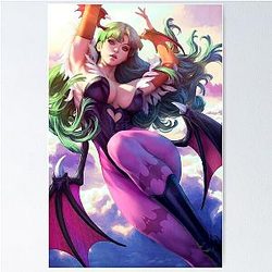 Morrigan Aensland Darkstalkers Vampire Succubus Poster