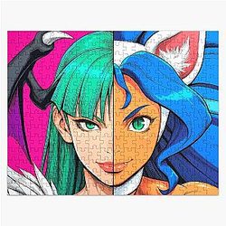 Felicia and Morrigan 1 Jigsaw Puzzle