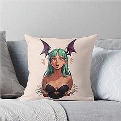 Surprised Morrigan Aensland Pillow