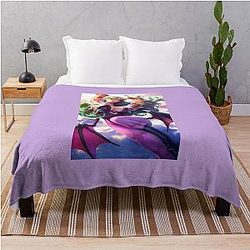 Morrigan Aensland The Vampire Succubus Throw Blanket