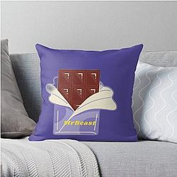 Copie de MrBeast Clothing and Accessories Collection Throw Pillow RB1409