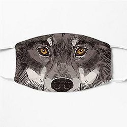 Copy of logo beast fanny beast black Flat Mask RB1409