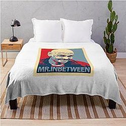 Mr. Inbetween Throw Blanket