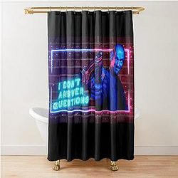 Mr. Inbetween I Don't Answer Questions Shower Curtain