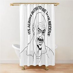Mr. Inbetween shower curtain
