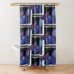 Mr. Inbetween Ray Showsmith 4 shower curtain