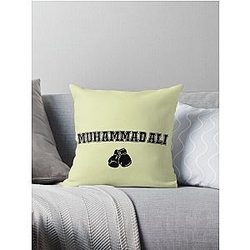 Muhammad Ali Vintage Boxing Legend The Greatest Throw Pillow