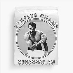 Muhammad Ali In Circle UP Duvet Cover
