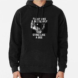 Muhammad Ali Float como um pulôver borboleta Hoodie