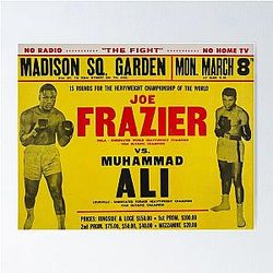 Joe Frazier vs Muhammad Ali Poster