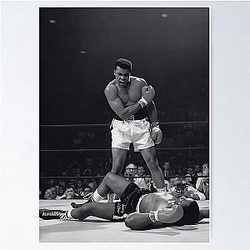 Muhammad Ali Poster, Vintage Boxing Wall Art, Vintage Sport Poster, Retro Boxing Artwork