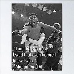 Muhammad Ali Poster de Campeão
