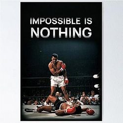 Imposible es nada Muhammad Ali Lucha contra el empresario Canvas Cita inspiradora