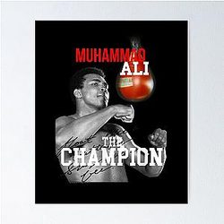Muhammad Ali Velour Poster