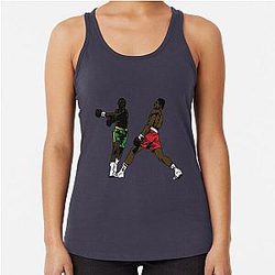 Muhammad Ali vs Joe Frazier Racerback Tanktop