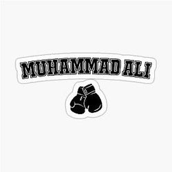 Muhammad Ali Vintage Boxing Legend Il più grande di tutto il tempo Sticker