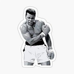 Muhammad Ali Adesivo de caixa GOAT