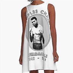 Muhammad Ali In un vestito di cerchio di linea