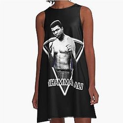Muhammad Ali in A-Line Abito