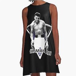 Muhammad Ali in A-Line Abito