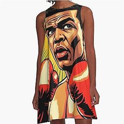Muhammad Ali T-Shirt - Boxing Legend Champion A-Line Dress