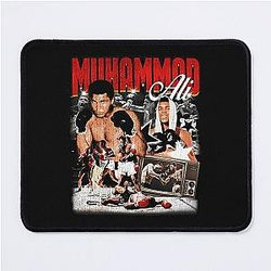 Muhammad Ali Retro Colagem Mouse Pad