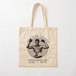 Muhammad Ali in Circle Cotton Tote Bag