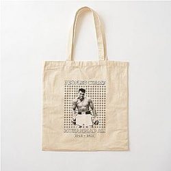 Muhammad Ali Tote bag in cotone