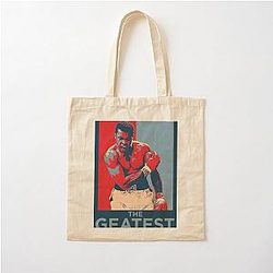 Muhammad Ali Tote bag in cotone
