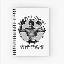 Muhammad Ali No livro de notas em espiral