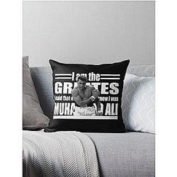 Muhammad Ali The Greatest of All Time Throw Pillow