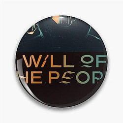 Muse band will of the people masked men design Pin