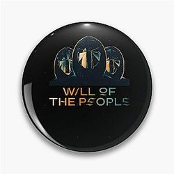 Muse band will of the people masked men design Pin