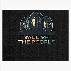 Muse band will of the people masked men design Jigsaw Puzzle
