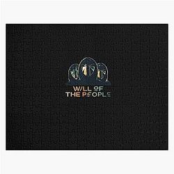 Muse band will of the people masked men design Jigsaw Puzzle