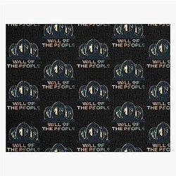 Muse band will of the people masked men design  Jigsaw Puzzle