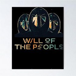 Muse band will of the people masked men design Poster