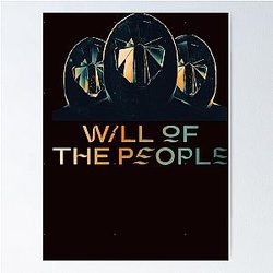 Muse band will of the people masked men design Poster