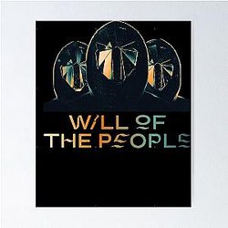 Muse band will of the people masked men design  Poster
