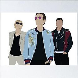 Muse band Silhouette  Poster