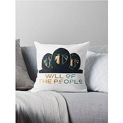 Muse band will of the people masked men Throw Pillow