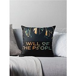 Muse band will of the people masked men design Throw Pillow