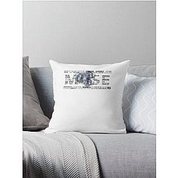 Muse s UK Metal Rock for Man for Women Unique Tees for Boys Birthday Gift Gift Ideas white Throw Pillow
