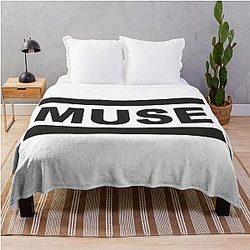 flowers vines downtown muse music muse, muse dubuque Throw Blanket