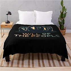 Muse band will of the people masked men design Throw Blanket