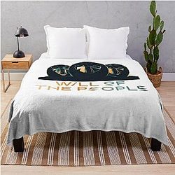 Muse band will of the people masked men design Classic  Throw Blanket