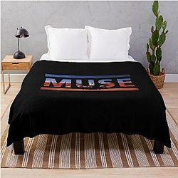 Black Holes and Revelations Muse Cover Logo Throw Blanket