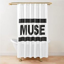 flowers vines downtown muse music muse, muse dubuque Shower Curtain