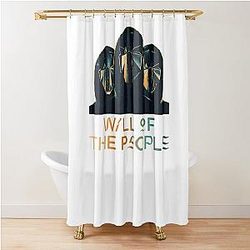 Muse band will of the people masked men Shower Curtain
