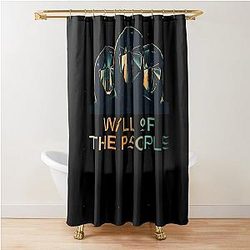 Muse band will of the people masked men design Shower Curtain